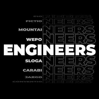 Engineers Day graphic design illustration logodesign minimal motion textdesign typo