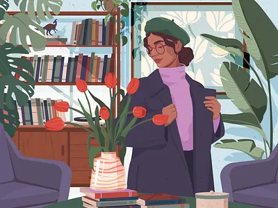 Autumn vibes art charachter character color graphic illustration illustrator vector