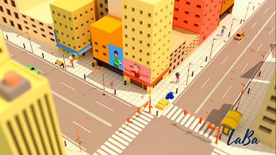 Animatopolis 3d 3d animation 3d art 3d model 3d render animation animators birdeye building busy busy road city colorful creation design illustration logo motion graphics render road