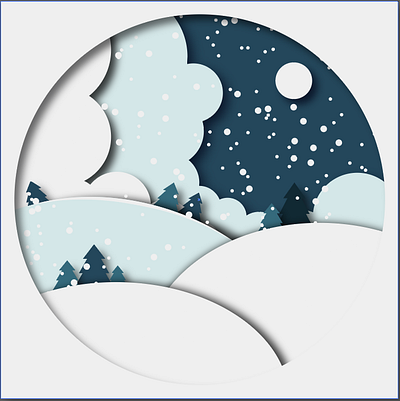 Christmas adobe art brading christmas design graphic design hill illustration logo moon snow ui vector
