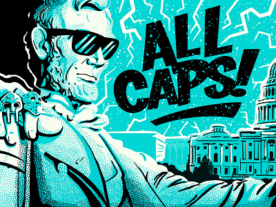 ALL CAPS allcaps dc doom illustration lincoln mfdoom vote