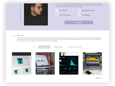 Portfolio View Design 2021 latest new personal portfolio trend web design