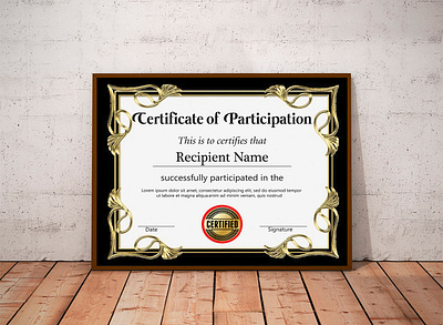 Certificate Template certificate certificate design design diploma graphic design logo print