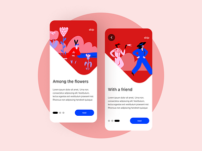 Onboarding Screens animation appdesign appui design figmadesign graphic design illustration logo ui uidesign uiux uiuxdesign