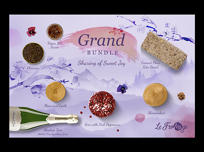 Vegan Cheese - Instagram Post branding bread brush cheese chinese food graphic design illustration instagram natural nuts organic oriental vegan water colour wine