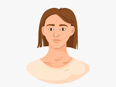 Female portrait avatar character characterdesign color colorful cute design drawing faces femmale girl graphic human illustration people portrait vector woman women