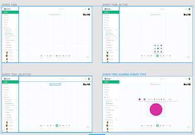 white board app, shape tool ui whiteboard