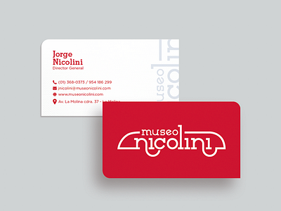 Museo Nicolini - Tarjetas branding design graphic design logo