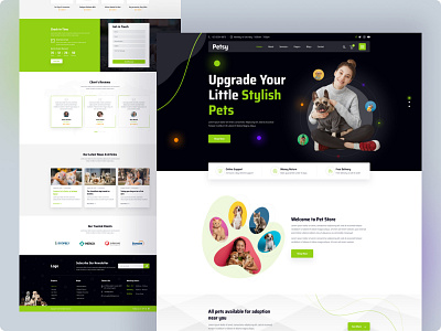 Petsy pet store design illustration ui ux web website