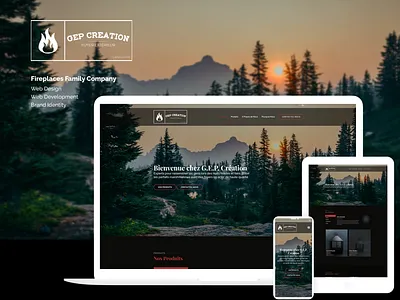 G.E.P. Création -- Web Design & Identity branding design dribbble identity logo ui ux web design web development