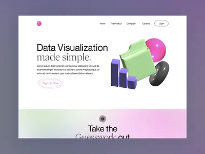 Landing page exploration 3d analysis b2b brand branding dashboard homepage illustration landing page landingpage marketing saas startup tech web app website