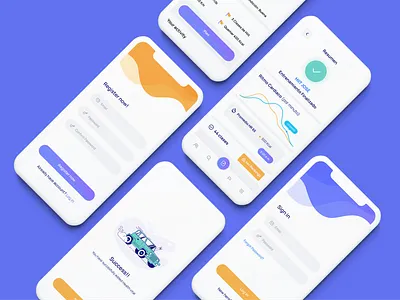 Educational App 2 app design app ui creative design minimalist simple ui ui design