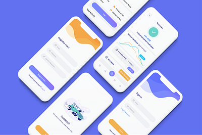 Educational App 2 app design app ui creative design minimalist simple ui ui design