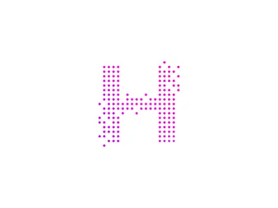 Dot H branding design logo vector