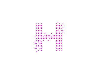 Dot H branding design logo vector