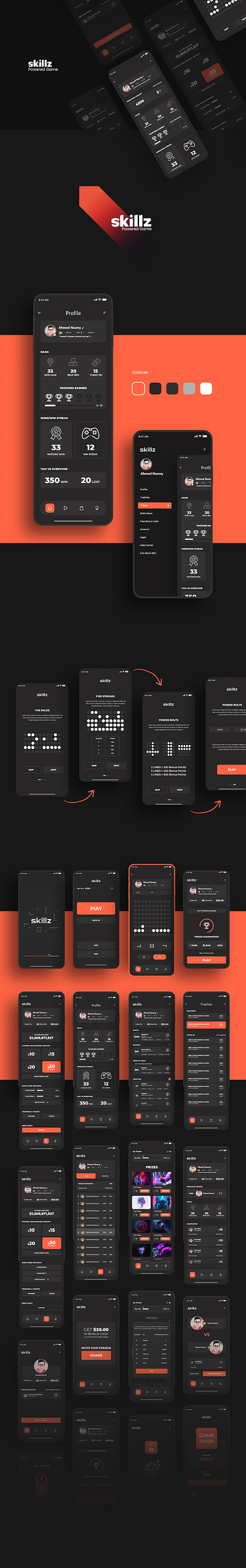 UI UX app app creative design game mobile modern ui ux