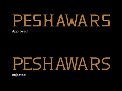 Peshawars Footwear - Approved vs Rejected Logotype branddesigner brandidentity branding footwear footwearlogos graphicdesigner logodesigner logodesigns logoinspirations logoinspire logolove logos logotype peshawars peshawarslogo typedesign typelove typography