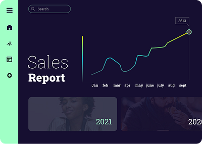 Simple Sale report dashboard design figma ui ux web