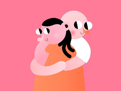 Partner relations art design digital illustration skillbox vector