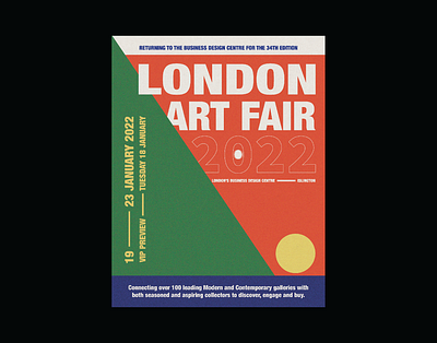 London Art Fair adobe illustrator bauhaus concept dada design design concept geometric layout poster design