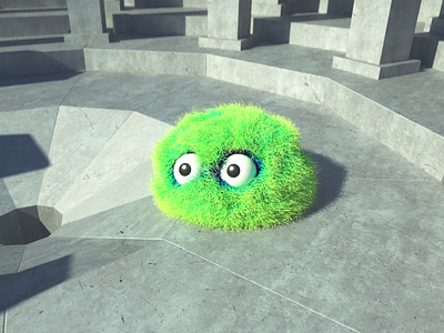 Rude animation blob c4d cinema4d funny furry goofy motion octane