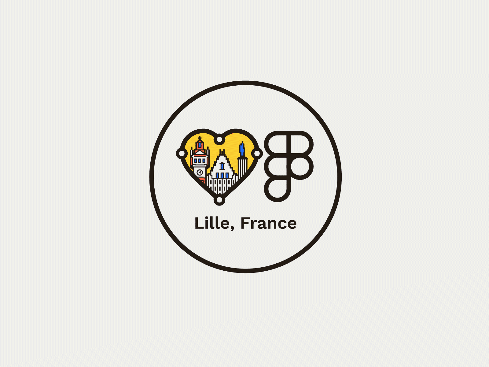 Friends of Figma, Lille — Figma community | Logo animation animation branding figma figma project france friendsoffigma graphic design illustration lille lille ui logo logo figma motion design motion graphics ui