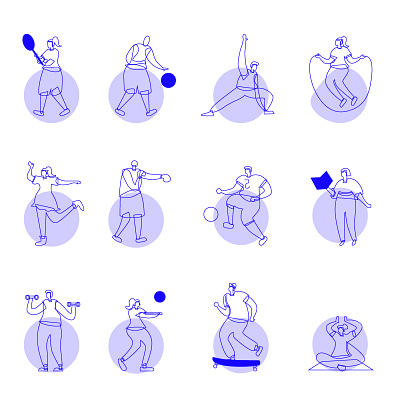 运动丨线图 illustration principle ui 插画 设计