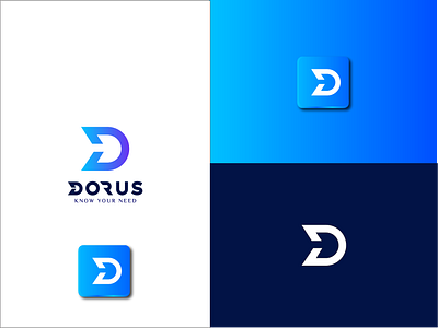 D Letter Logo branding letter mark modern professional