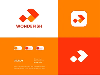 Wondefish Logo Brand Identity Design abstract logo brand identity design business logo contractions corporate logo creative logo crypto logo ecommerce logo fish logo logo branding logo design concept logo trends logomaker logotype minimal logo modernlogo simple startup unique logo w logo