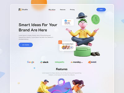 Smart Idea For Your Brand Landing Page Design brand branding idea landing page popular smart idea website website design