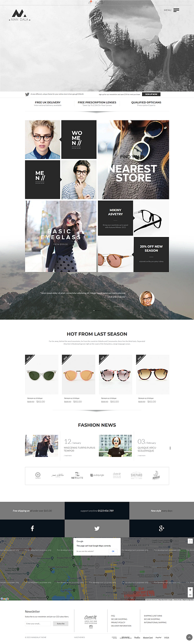 Mandala - Glasses Shop HTML Template ecommerce glasses shop template elegant sunglasses html template fashion shop html template glasses shop html template online store html template optical html template responsive optics html template