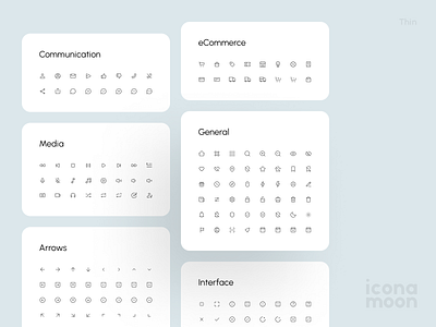 IconaMoon Thin app icon casestudy ecommerce icon figma figma icon free free iconpack free iconset icon icon pack icon set iconamoon icons player ui icon uimodern uiux