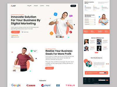 Alif- Digital Agency design ui ux website ui