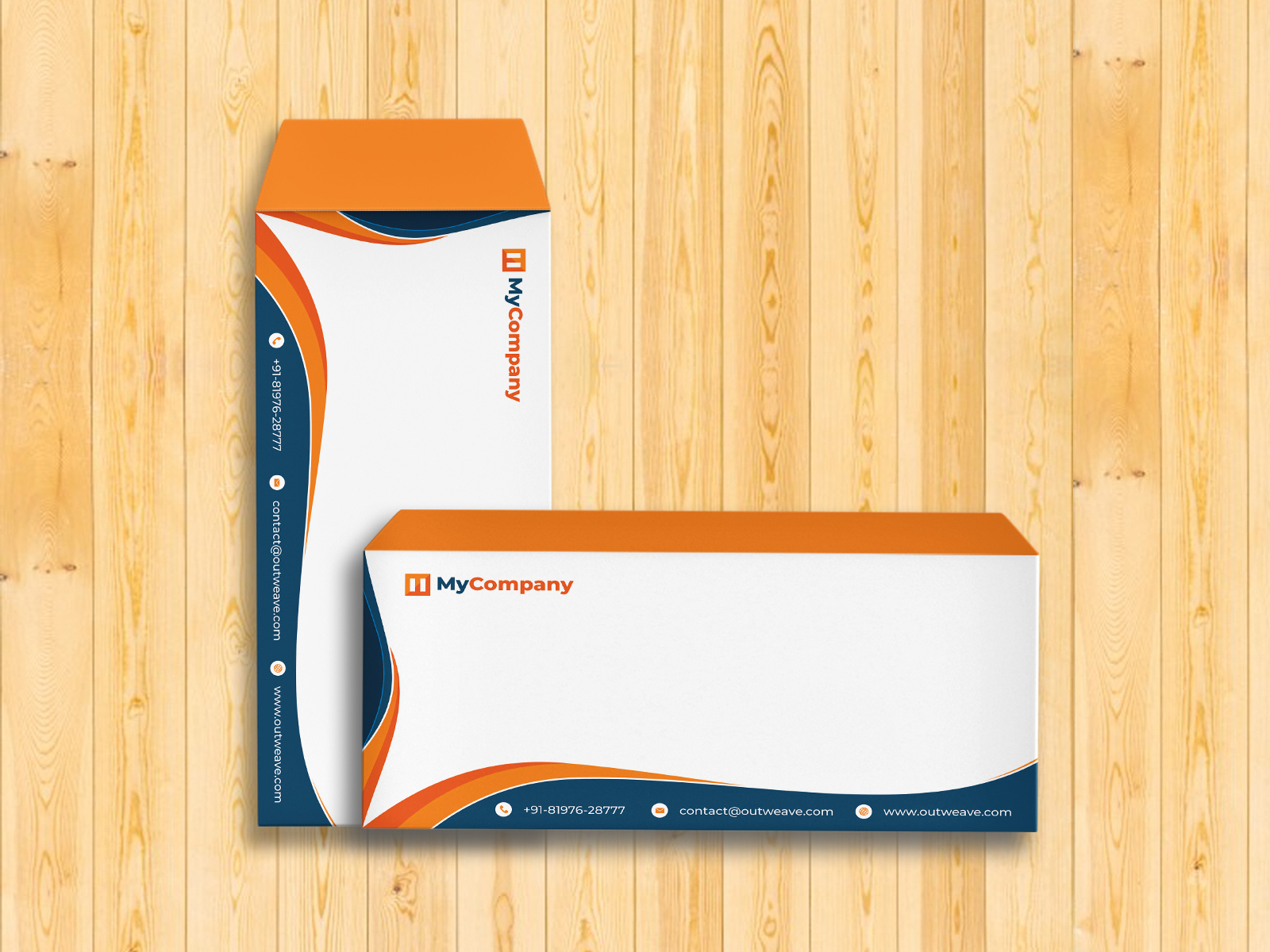 Visually Appealing Business Envelope Design by Outweave on Dribbble