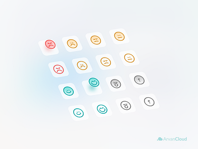 Arvan Cloud's icons fill and liner - Part 2 app design arvan emoj iran landing tehran ui ux