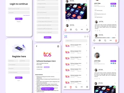 Alumni Connect App app design mobile ui