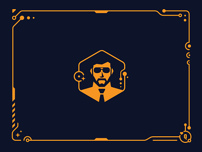 MrQr. Hacker branding character gaming hacker logo magic mascot minimal modern mysterious technology ui vector wizard