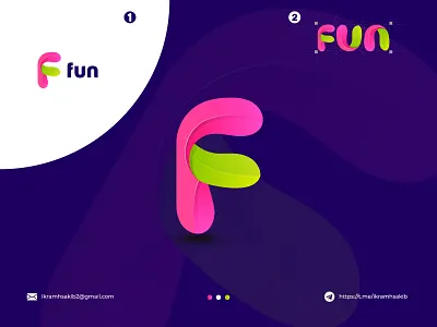 Modern Fun abstract logo design a b c d e f g h i j k l m n o abstract logo brand identity branding colorful creative unique f logo fun logo initial logo logo design logotype minimalist logo modern logo p q r s t u v w x y z playful professional logo designer retail symbol monogram wordmark