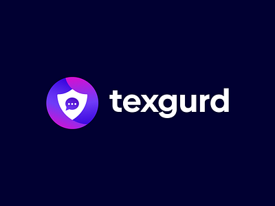 Texgurd Logo | Modern Logo | Secure Chat App abstract logo app logo best logo designer brand identity branding chat connection creative cyber security design gradient guard logo logo message modern logo protection safe secure safety safe shield technology