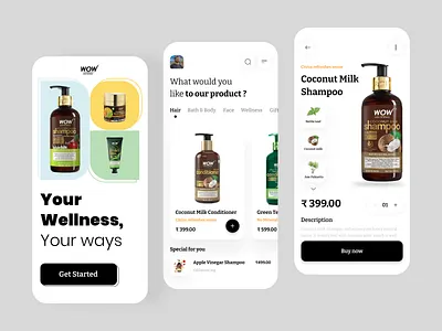 Beauty Product Shop App app app design beauty beauty shop black clothing e commerce fashion ios minimal mobile app mobile app design online shopping product shop shophify shopping store ui
