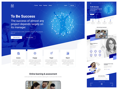 Online Class Landing Page Design 3d adobe animation branding design graphic design illustration landing page logo motion graphics ui uiux ux web design website