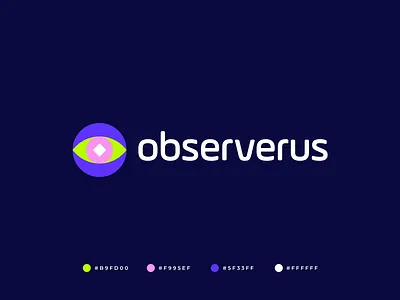 Observerus Logo abstract app logo branding circle colorful creative design eye gennady savinov logo design geometric graphic design hosting icon logo logo design logo trends modern software symmetric visual identity