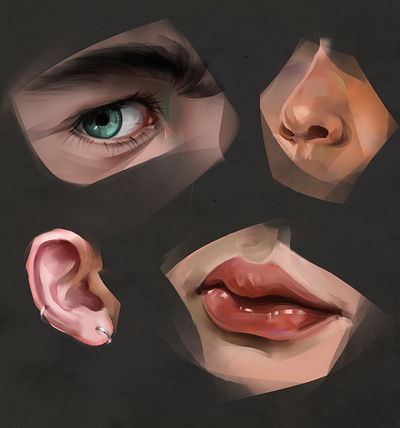 Some sketches 2d anatomy art cg drawing illustration painting procreate sketch