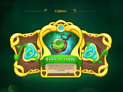 Game cards 2d art cardgame cards design fantasy game gameui illustration ui