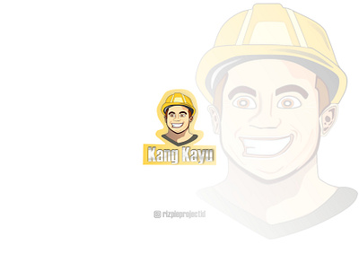 Carpenter ,White Kang Kayu ( Icon ) animation banner branding design graphic design illustration logo promotion ui vector