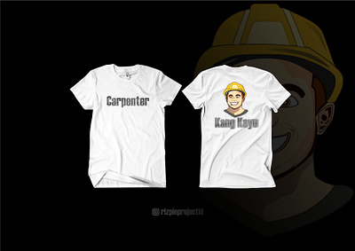 T-Shirt Carpenter (Kang Kayu) 3d animation banner branding design graphic design illustration logo motion graphics promotion ui vector