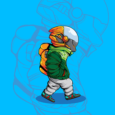 URBAN CYBORG MACHINE art character cyberpunk cyborg design doodle graffiti illustration urban vector
