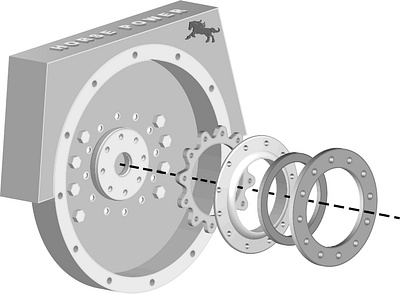 Engine Opening 3d graphic design