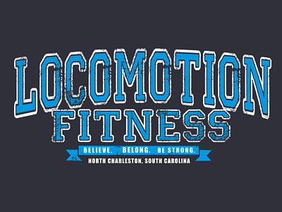 Locomotion Fitness animation branding design graphic design gym illustration logo procreate typography