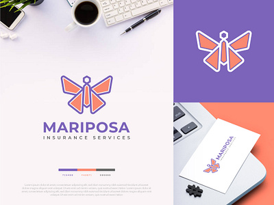 Mariposa Insurance Services Logo Design. analysis app logo brand identity branding business butterflies butterfly car insurance design family insurance app insurance company insurtech life logo logo mark logodesign logodesigner modern logo symbollogo